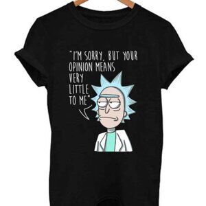 Rick Sanchez Funny Opinion Quote Retro Cartoon Shirt 92